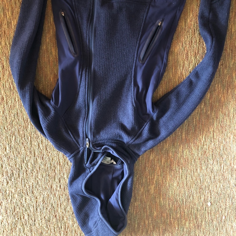 ATHLETA NAVY BLUE ZIP UP